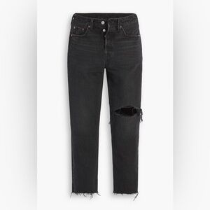 Levi Wedgie Jean - Black with Distressing